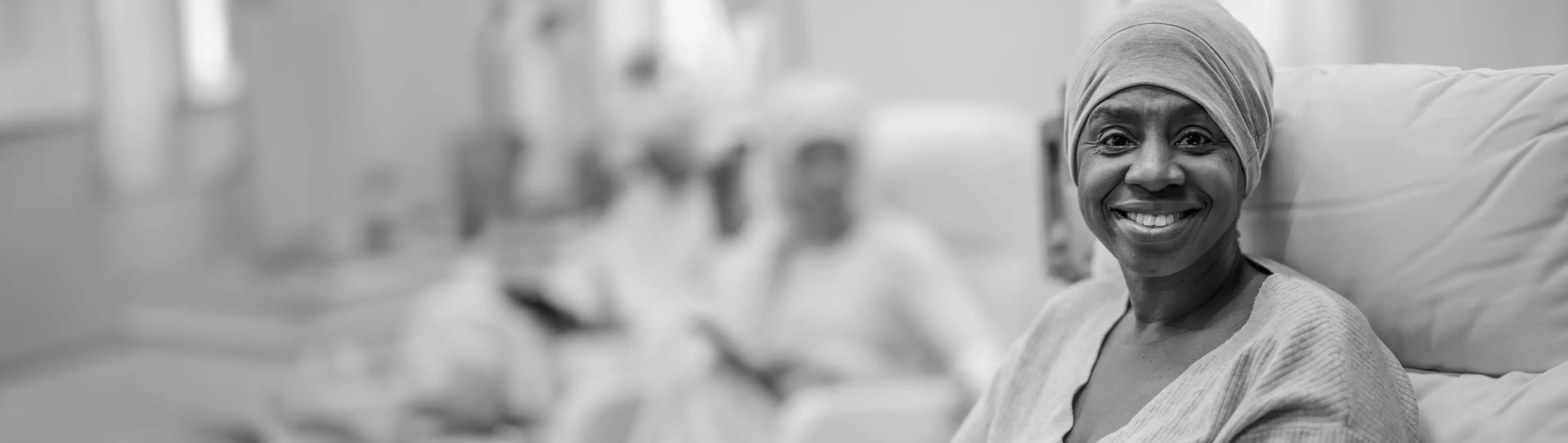 A smiling patient
